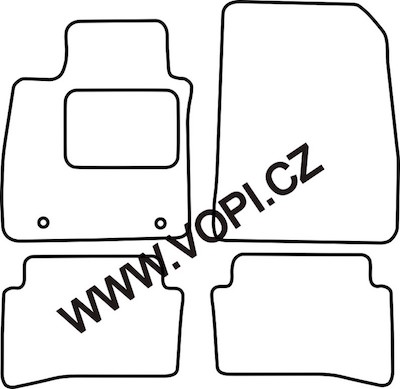 Autokoberce Renault Clio 4 11/2012 - Autofit (3882)